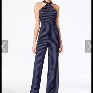 Bar III wide leg halter jumpsuit